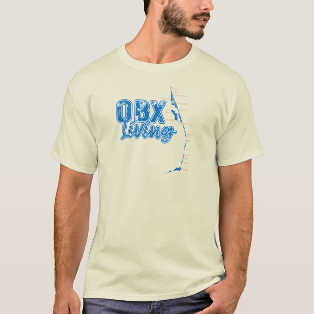 T-shirt OBX Vivre dans l'eau et le soleil (Devant)