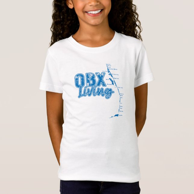 T-Shirt OBX Vivre en bleu (Devant)