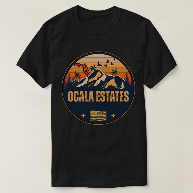 T-shirt Ocala Estates, Floride  (Design devant)