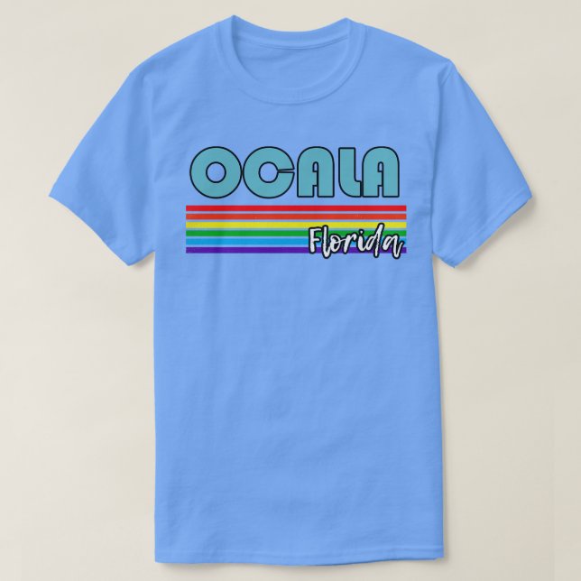 T-shirt Ocala Florida Pride Ocala LGBT Cadeau LGBT Soutien (Design devant)