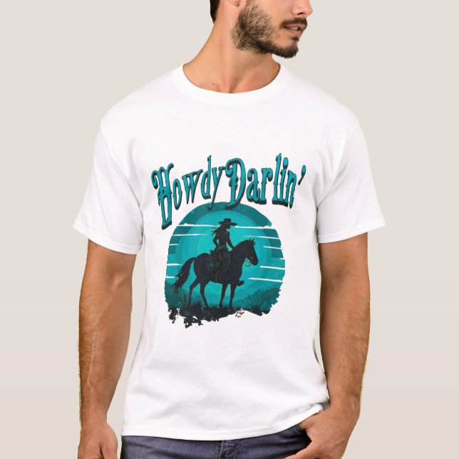 T-Shirt occidental de Howdy Darlin - Soleils de Co (Devant)