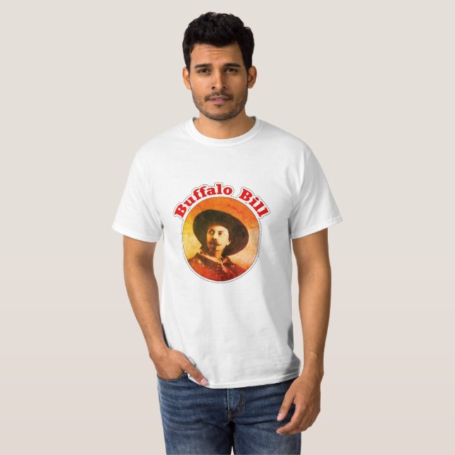 T-shirt occidental sauvage vintage de Buffalo Bill (Devant entier)