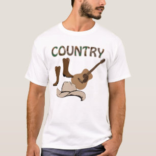 T-shirt occidental, style champêtre,
