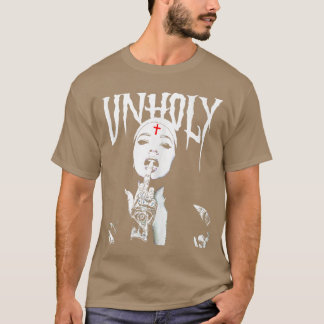 T-shirt Occult Gothic Dark Satanic Nunattoos Unholy Nun Ho