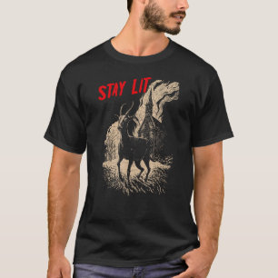 T-shirt Occulte Athée Noir Phillip Burning Church Restez L