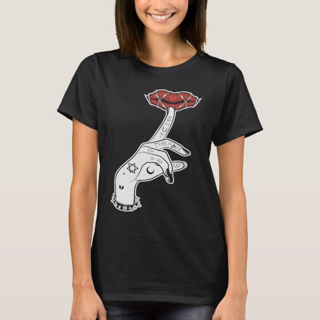 T-shirt Occulte Dark Magic Goth Unholy Emo Satanic Gothiqu (Devant)