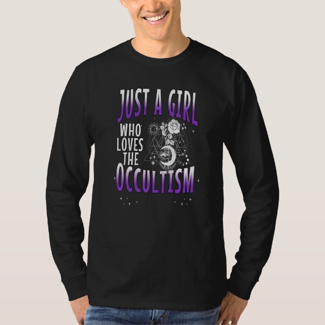 T-shirt Occulte Goth Moon Gothique Punk Grunge Dark Wave 2 (Devant)