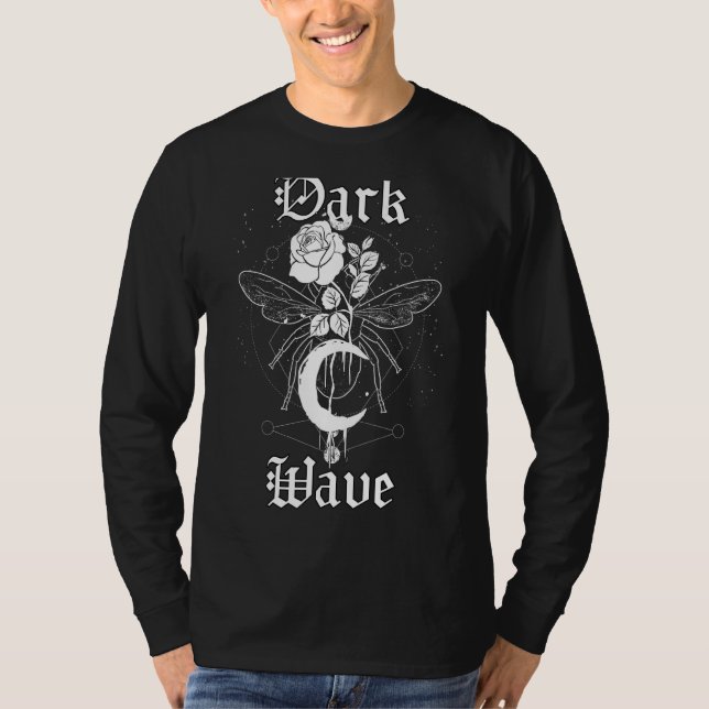 T-shirt Occulte Goth Moon Gothique Punk Grunge Dark Wave 2 (Devant)