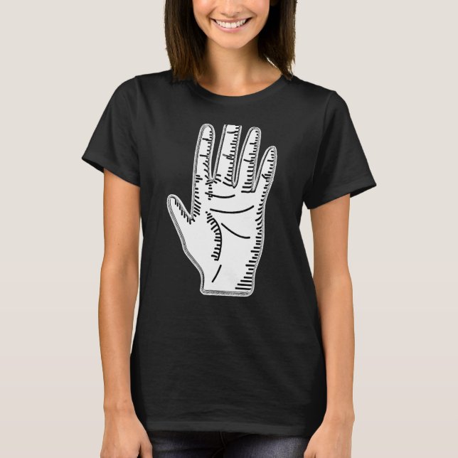 T-shirt Occulte Main foncée Grunge Goth Gothique Esthétiqu (Devant)
