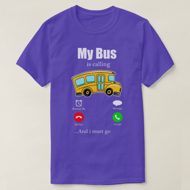T-shirt Occupation des conducteurs de bus Arrêt de bus 1 (Design devant)