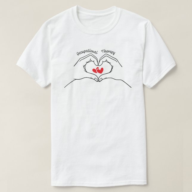 T-shirt Occupational Therapy Cute Heart (Design devant)