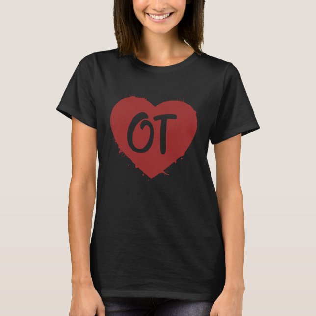 T-shirt Occupational Therapy Month OT Squad Cute Heart Lov (Devant)