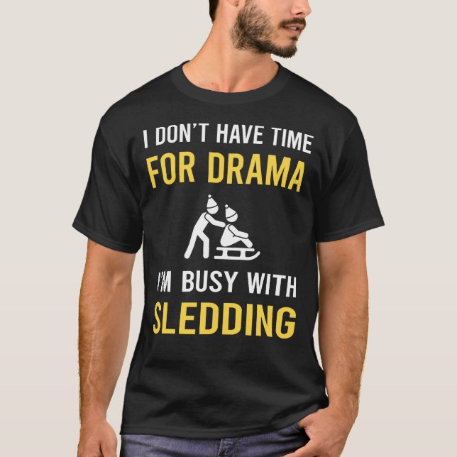 T-shirt Occupé Avec Drapeau Dormir Éclairage (Devant)