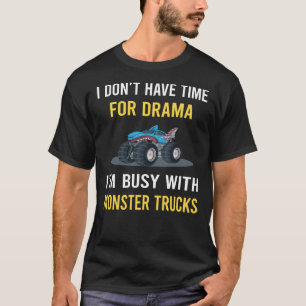 T-shirt Occupé Avec Les Camions Monster Truck