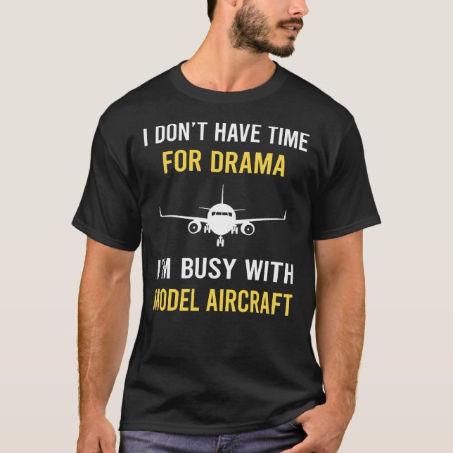T-shirt Occupé par des modèles d'avions (Devant)