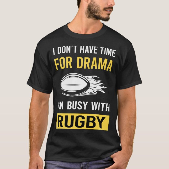 T-shirt Occupé Par Le Rugby (Devant)