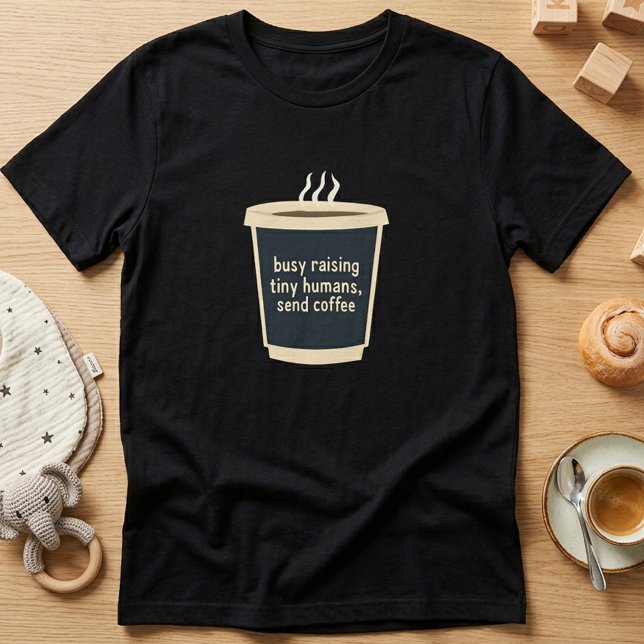 T-shirt « Occupée à élever de petits humains, amou (Créateur téléchargé)
