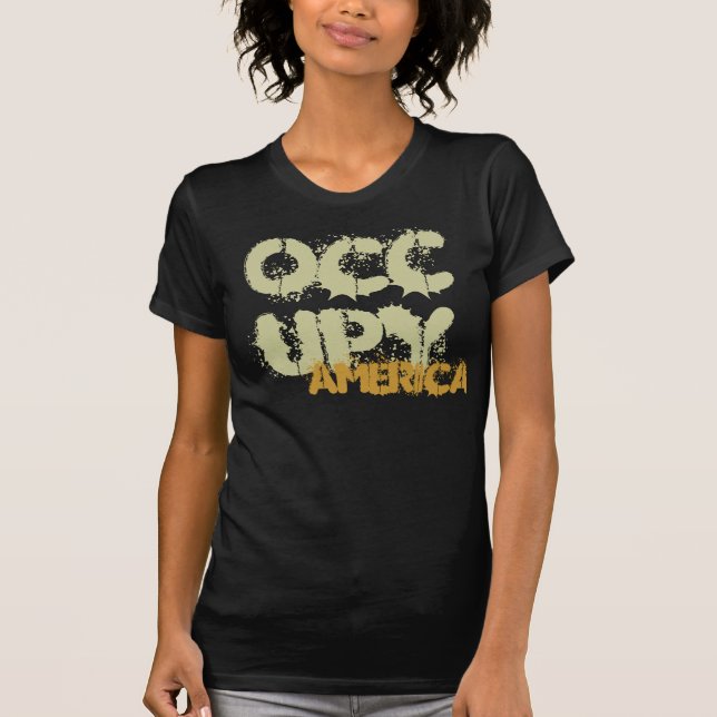 T-SHIRT OCCUPER L'AMÉRIQUE (Devant)