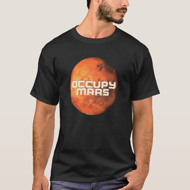 T-shirt Occuper l'exploration spatiale de Mars Terraformin (Devant)
