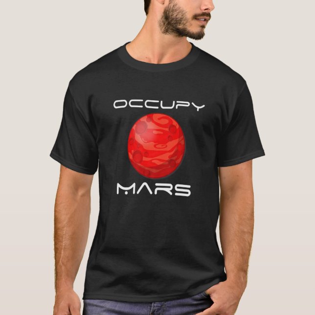 T-shirt Occuper Mars  Voyager dans l'espace Astronaute Mar (Devant)