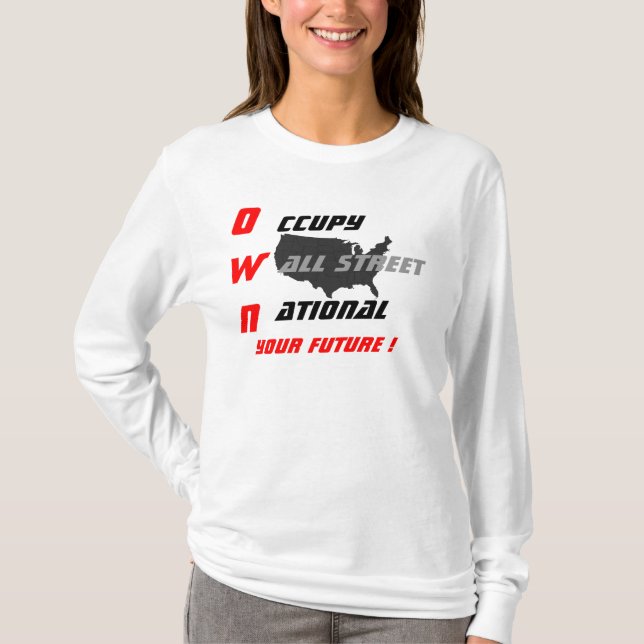 T-SHIRT OCCUPER WALL STREET NATIONAL (Devant)