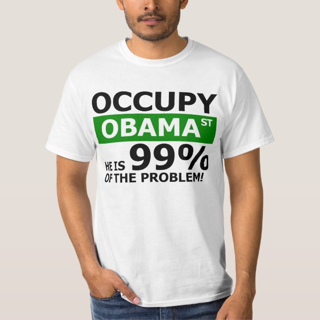 T-shirt Occupez la rue d'Obama (Devant)