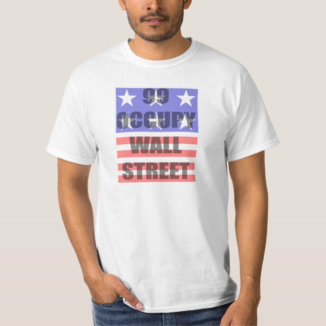 T-shirt occupez Wall Street (Devant)