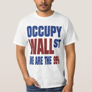 T-shirt Occupez Wall Street que nous sommes les 99%