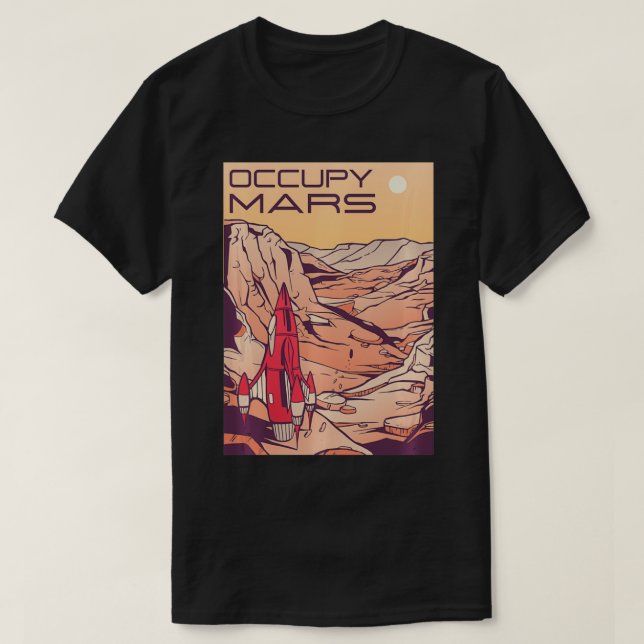 T-shirt Occupy Mars  (Design devant)