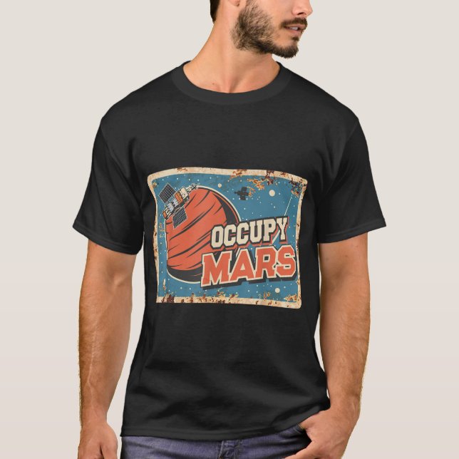 T-shirt Occupy Mars Aérospatiale Voyage (Devant)