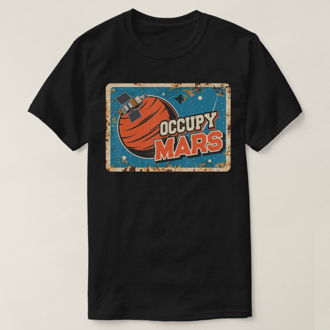 T-shirt Occupy Mars Aérospatiale Voyage 1 (Design devant)