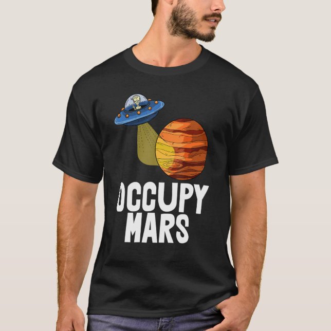 T-shirt Occupy Mars Jeunes Tee - shirts de voyage spatial  (Devant)