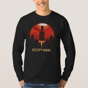 T-shirt Occupy Mars Mission Rocket