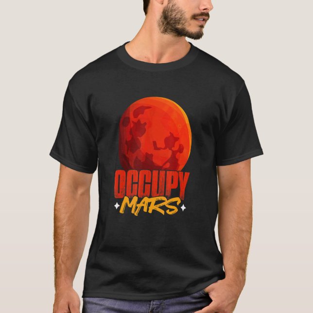 T-shirt Occupy Mars Planet Astronomie Science Mars (Devant)