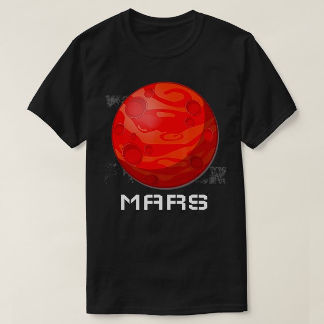 T-shirt Occupy Mars Planet Design  (Design devant)