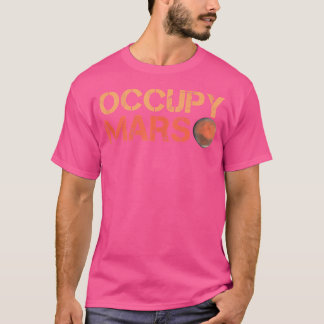T-shirt Occupy Mars Planet Terraformage Système Solaire As