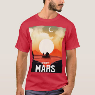 T-shirt Occupy Mars Retro