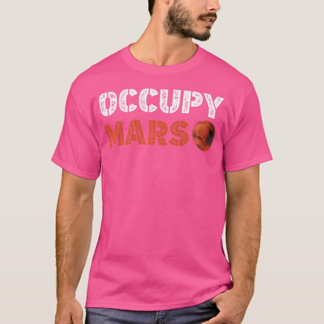 T-shirt Occupy Mars Space Colonisation Starship Rocket Ast (Devant)
