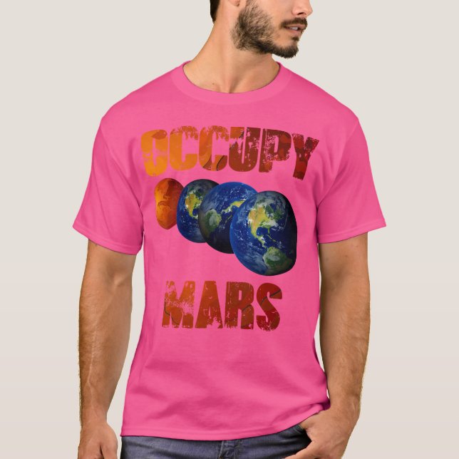 T-shirt Occupy Mars Terraform Alien d'astronomie spatiale (Devant)