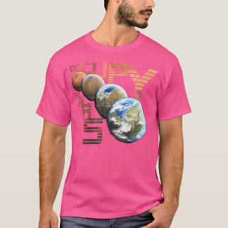 T-shirt Occupy Mars Terraform Astronomie spatiale Vie Alie