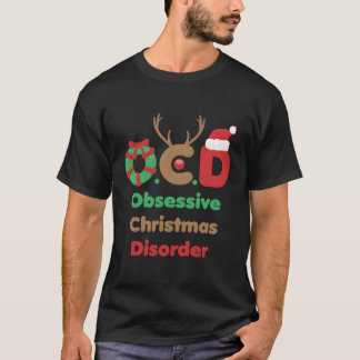 T-shirt Ocd Trouble Obsessionnel Fête Cadeau Noël Concepti