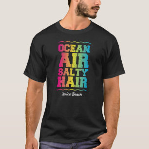 T-shirt Ocean Air Salty Cheveux Venice Beach Retro Tropica
