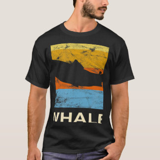 T-shirt Océan animal de baleine rétro
