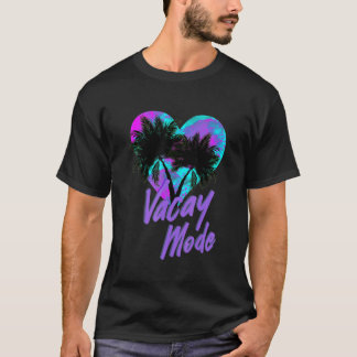 T-shirt Ocean Beach Heart Love Graphisme Tee - shirt d'été
