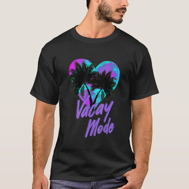 T-shirt Ocean Beach Heart Love Graphisme Tee - shirt d'été (Devant)