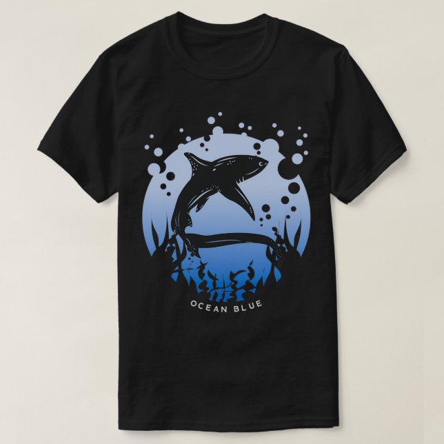 T-shirt Océan bleu (Design devant)