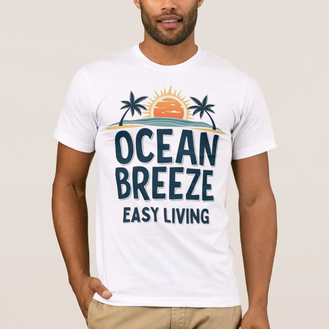 T-shirt Ocean Breeze Easy Living (Devant)