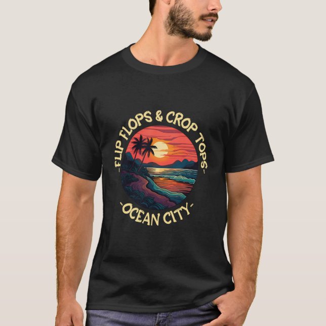 T-shirt Ocean City Funny Beach Sayings (Devant)