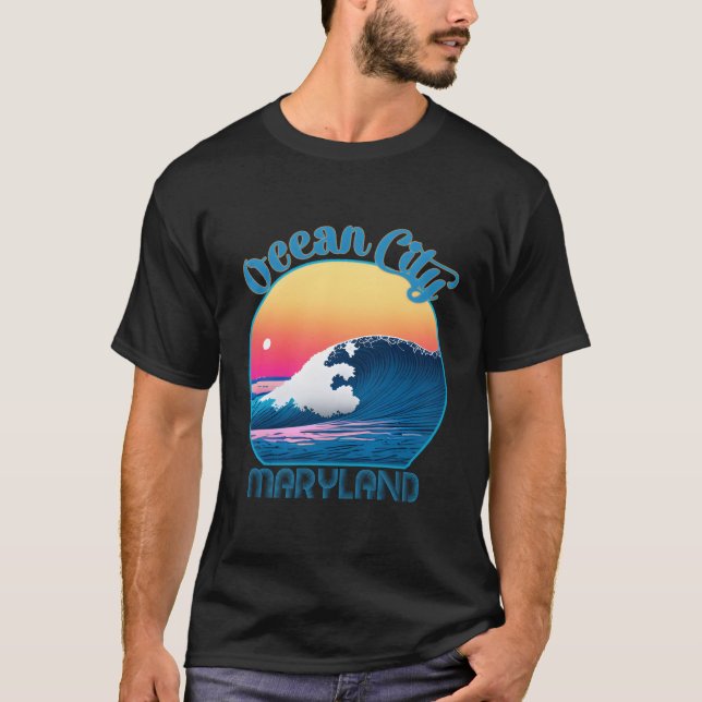 T-shirt Ocean City Ocean (Devant)