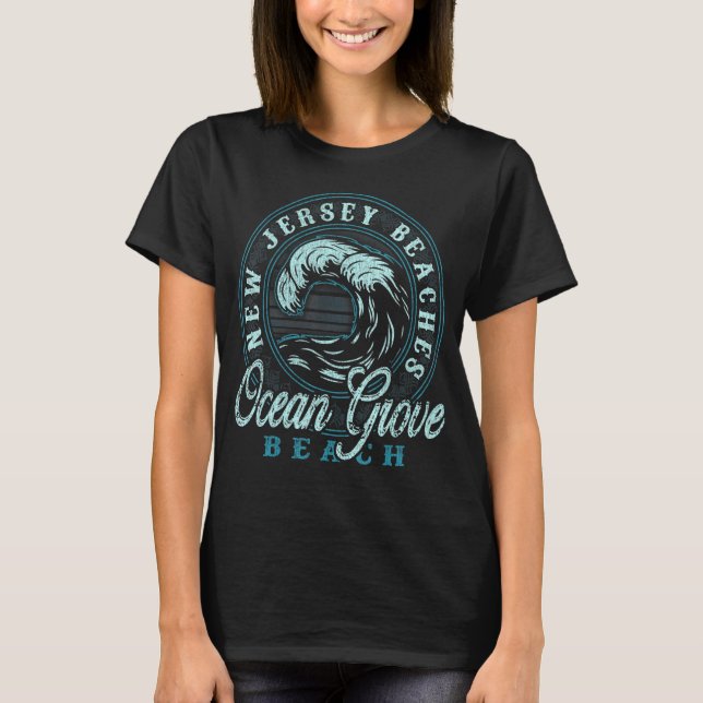 T-shirt Ocean Grove Beach Tour rétro (Devant)